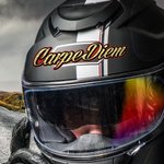 Personalized Name Motorbike Waterproof Helmet Decal Sticker Set of 2 Gift for Motorbike Lovers