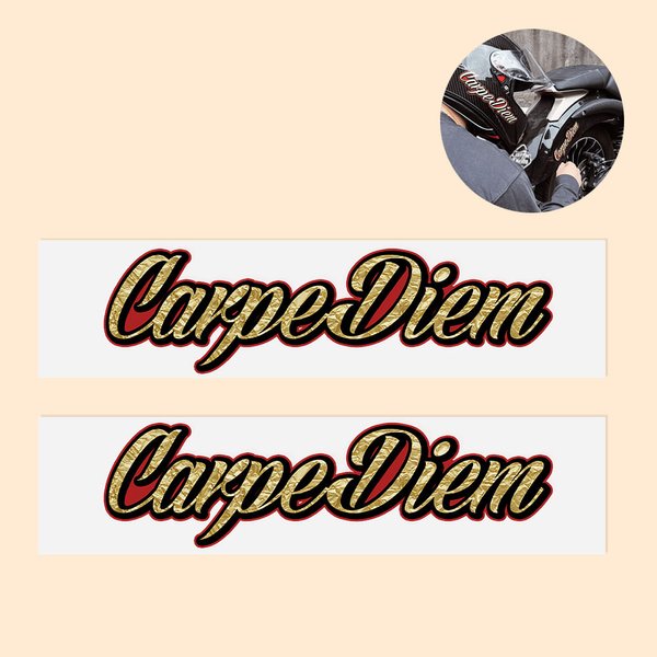 Personalized Name Motorbike Waterproof Helmet Decal Sticker Set of 2 Gift for Motorbike Lovers