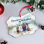 Personalised I Love You To The Moon And Back Pets Acrylic Hanging Ornament Pet Memorial Gift for Friends