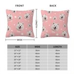 Fotos de mascotas personalizadas Funda de almohada con nombres Huella de la pata y hueso Funda de almohada Lindo perro gato Avatar Decoración del hoga