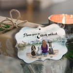 Personalised I Love You To The Moon And Back Pets Acrylic Hanging Ornament Pet Memorial Gift for Friends
