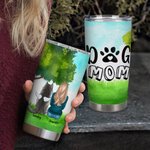 Henkilökohtainen koira äiti / isä 20 oz ruostumattomasta teräksestä Tumbler nimi syntymäpäivä joululahja koiran ystäville