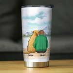 Personlig Forever in My Heart 20 oz rustfritt stål tumbler med navn Perfekt bursdagsgave til hundeelskere
