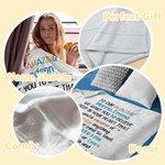 Couverture personnalisée avec lettres colorées Anniversaire Cadeau d'anniversaire pour Papa Maman Grands-parents