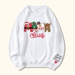 Personalized Mama Gigi Christmas Santa Sweatshirt Hoodie T-shirt with Children Name Christmas Mother’s Day Gift for Mom Grandma