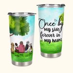 Spersonalizowany kubek Furry Baby Forever in My Heart Forse Adventure 20oz z imieniem Urodzinowy prezent świąteczny dla miłośników psów