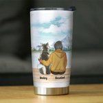 Vaso de acero inoxidable personalizado Life Is Better with a Dog/Dogs 20 oz Regalo de Navidad perfecto para los amantes de los perros