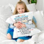 Personalized Love Letter Throw Pillow Cover Christmas Birthday Cotton Anniversary Gift for Family or Friend