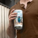 Bicchiere in acciaio inox da 20 oz con nome Mamma/Papà personalizzato Regalo di Natale perfetto per gli amanti dei cani