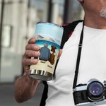 Personalizzato Life Is Better with a Dog/Dogs 20 oz Stainless Steel Tumbler with Name Perfetto regalo di Natale per gli amanti dei cani