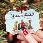Personalized Fur Baby Pet Theme Irregular Shape Ceramic Ornament Memorial Gift for Pet Lovers Owners