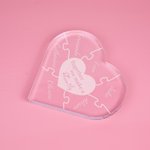 Personalised Together We Make A Family Acrylic Heart 1-12 Name Puzzle Desk Ornament Mother's Day Christmas Gift for Grandma Mother
