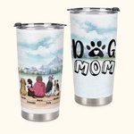 Personlig hundmamma/pappa 20 oz rostfritt stål dricksglas med namn Födelsedag julklapp för hundälskare