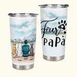 Bicchiere in acciaio inox da 20 oz con nome Mamma/Papà personalizzato Regalo di Natale perfetto per gli amanti dei cani
