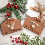 Gepersonaliseerde houten geld houder contant geld envelop met leeftijd en gegraveerde naam Kerstmis verjaardagscadeau voor kinderen vrienden