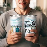 Bicchiere in acciaio inox da 20 oz con nome Mamma/Papà personalizzato Regalo di Natale perfetto per gli amanti dei cani
