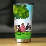 Spersonalizowany kubek Furry Baby Forever in My Heart Forse Adventure 20oz z imieniem Urodzinowy prezent świąteczny dla miłośników psów