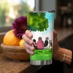 Spersonalizowany kubek Furry Baby Forever in My Heart Forse Adventure 20oz z imieniem Urodzinowy prezent świąteczny dla miłośników psów