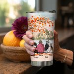 Personalisierte Leben ist besser mit Fell Baby Ahorn Schönheit 20oz Edelstahl Name Tumbler Geburtstag Weihnachten Geschenk für Hundeliebhaber