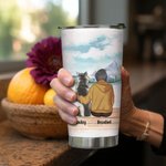 Vaso de acero inoxidable personalizado Life Is Better with a Dog/Dogs 20 oz Regalo de Navidad perfecto para los amantes de los perros