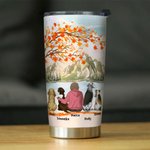 Personalisierte Leben ist besser mit Fell Baby Ahorn Schönheit 20oz Edelstahl Name Tumbler Geburtstag Weihnachten Geschenk für Hundeliebhaber