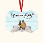 Personalized Fur Baby Pet Theme Irregular Shape Ceramic Ornament Memorial Gift for Pet Lovers Owners