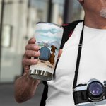 Gepersonaliseerde Life Is Better with Fur Baby/Babies 20 oz Stainless Steel Tumbler met Naam Perfect Verjaardagscadeau Kerstmis voor Hondenliefhebbers