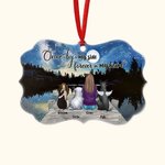 Spersonalizowany ceramiczny ornament w kształcie księżyca z gwiazdami dla wielbicieli zwierząt Raz przy mnie na zawsze w moim sercu