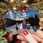 Spersonalizowany ceramiczny ornament w kształcie księżyca z gwiazdami dla wielbicieli zwierząt Raz przy mnie na zawsze w moim sercu