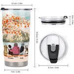 Personalisierte Leben ist besser mit Fell Baby Ahorn Schönheit 20oz Edelstahl Name Tumbler Geburtstag Weihnachten Geschenk für Hundeliebhaber