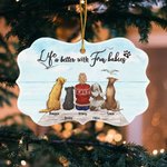 Personalized Fur Baby Pet Theme Irregular Shape Ceramic Ornament Memorial Gift for Pet Lovers Owners