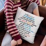 Personalized Love Letter Throw Pillow Cover Christmas Birthday Cotton Anniversary Gift for Family or Friend