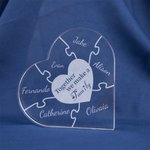 Personalised Together We Make A Family Acrylic Heart 1-12 Name Puzzle Desk Ornament Mother's Day Christmas Gift for Grandma Mother