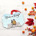 Personalized Fur Baby Pet Theme Irregular Shape Ceramic Ornament Memorial Gift for Pet Lovers Owners