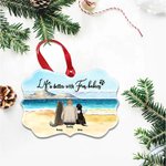Personalized Life Is Better With Fur Baby Pets Irregular Shape Ceramic Pendant Ornament Christmas Birthday Gift for Friends