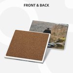 Personlig 2 PCS Square Photo Ceramic Drink Coaster med korkstøtteputer Husoppvarmingsjubileumsgave til parfamilie