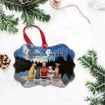 Personalizzato La vita è migliore con il bambino di pelliccia a forma di ciondolo in ceramica regalo di Natale appeso Ornamento