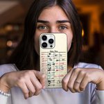 Personalizzato Retro Library Date Due Card Nero o trasparente Custodia per iPhone Regali di Natale per gli amanti dei libri