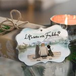 Gepersonaliseerd bont Baby Laside verzamelen onregelmatige vorm acryl ornament Kerst Memorial Gift voor huisdier liefhebbers