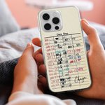 Personalizzato Retro Library Date Due Card Nero o trasparente Custodia per iPhone Regali di Natale per gli amanti dei libri