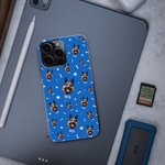 Custodia colorata personalizzata per telefono con foto di animali domestici Regalo di Natale Regalo commemorativo Regalo di compleanno per chi ama gli animali domestici