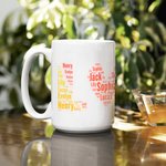 Personlig Gradient Love Family Keramisk kaffemugg med 2-20 namn Thanksgiving Day Julklapp till morföräldrar Mor