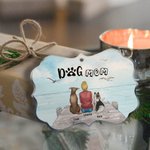 Personalized under the Blue Sky for The Rest of Our Lives Pets Irregular Shape Acrylic Ornament Christmas Gift for Friends