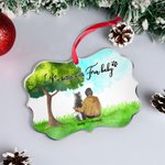 Personalized Life Is Better With Fur Babies Dosg Irregular Shaped Acrylic Ornament Birthday Gift for Friends