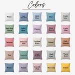Personalised Bouquet Birth Flowers Throw Pillow Cover with Family Member Name Christmas Birthday Mother's Day Gift
