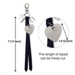 Personalisierte Sattel Herzform geschnitzt Anhänger Quaste Reitsport Schmuck Pferd Reiten Zubehör mit Text Geburtstag Weihnachtsgeschenk für Pferdeliebhaber