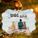 Personalized under the Blue Sky for The Rest of Our Lives Pets Irregular Shape Acrylic Ornament Christmas Gift for Friends