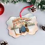 Personalized Once By My Side Forever In My Heart Acrylic Ornament Christmas Memorial Gift for Friends