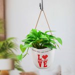 Vaso da fiori personalizzato Love Grows Here con 1-10 nomi Festa dei nonni Ringraziamento Regalo di compleanno per i nonni Madre