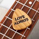 Plettri per chitarra in legno personalizzati con custodia incisa e scatola di supporto Regalo di compleanno per chitarrista musicista